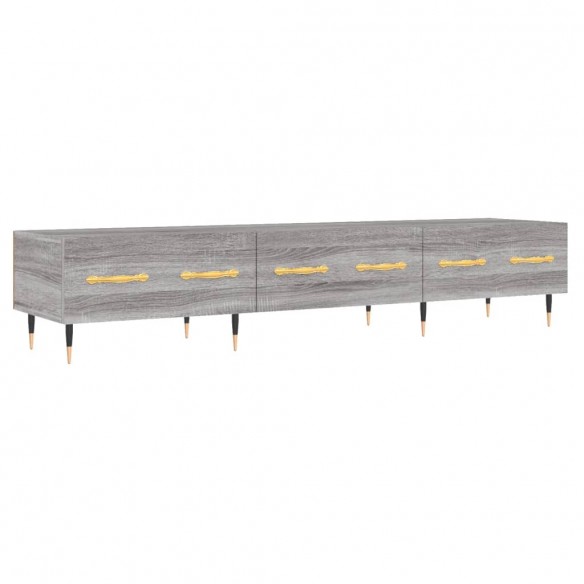 Meuble TV sonoma gris 150x36x30 cm bois d'ingénierie