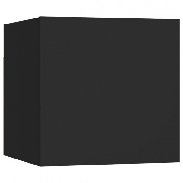 Meubles TV muraux 2 pcs Noir 30,5x30x30 cm