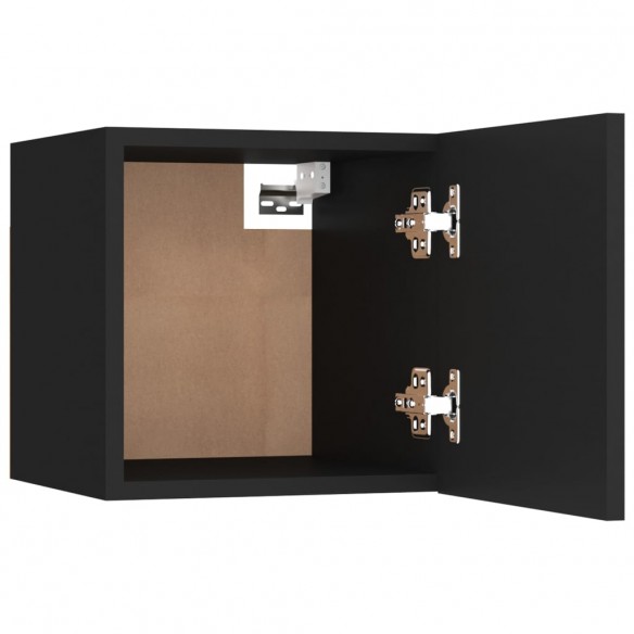 Meubles TV muraux 2 pcs Noir 30,5x30x30 cm