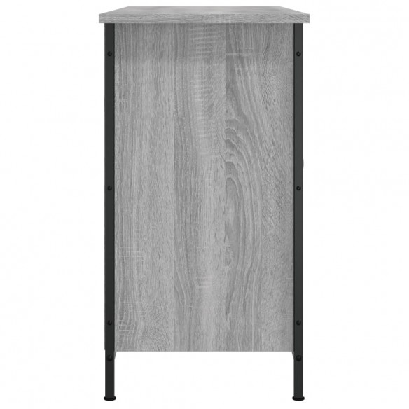 Meuble TV sonoma gris 100x35x65 cm bois d'ingénierie