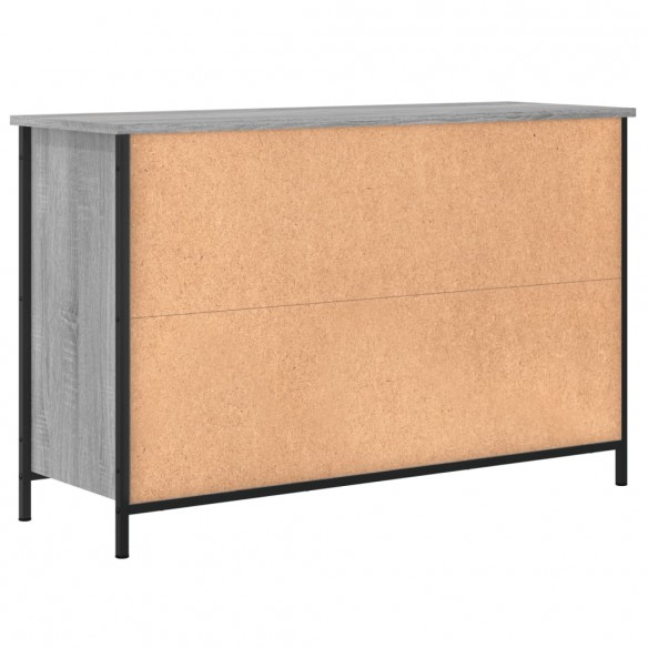 Meuble TV sonoma gris 100x35x65 cm bois d'ingénierie