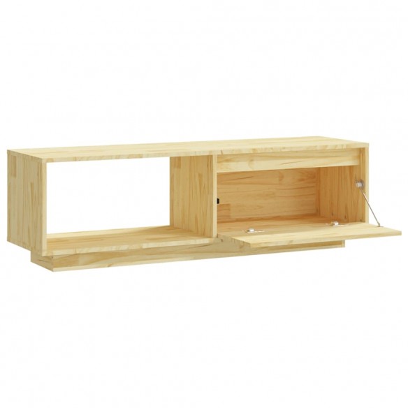 Meuble TV 110x30x33,5 cm Bois de pin massif