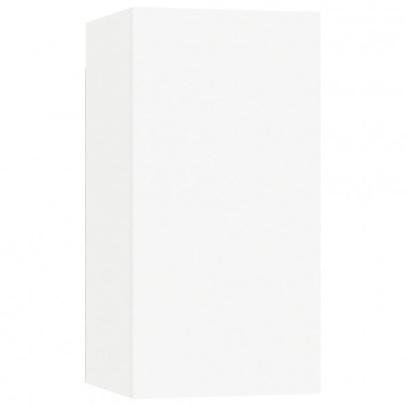 Ensemble de meubles TV 4 pcs Blanc Aggloméré