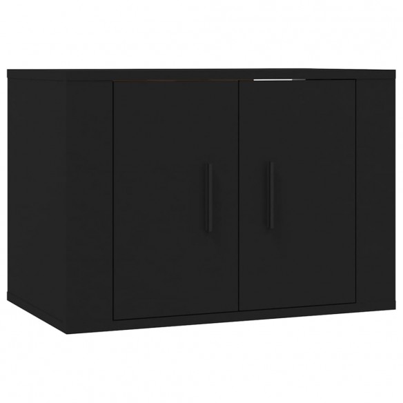 Ensemble de meubles TV 4 pcs Noir Bois d'ingénierie