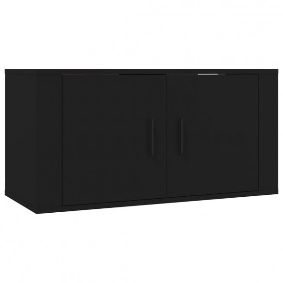 Meubles TV muraux 3 pcs noir 80x34,5x40 cm