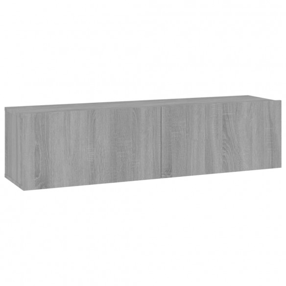 Armoire murale TV Sonoma gris 120x30x30 cm Bois d'ingénierie