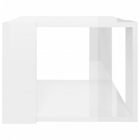 Table basse Blanc brillant 40x40x30 cm Bois d'ingénierie