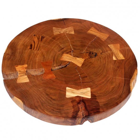 Table basse Bois d'acacia massif (55-60) x 40 cm