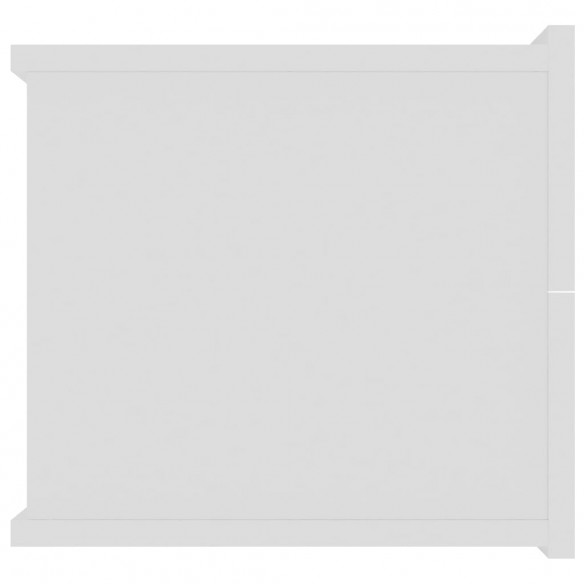 Tables de chevet 2 pcs Blanc 40 x 30 x 30 cm Aggloméré
