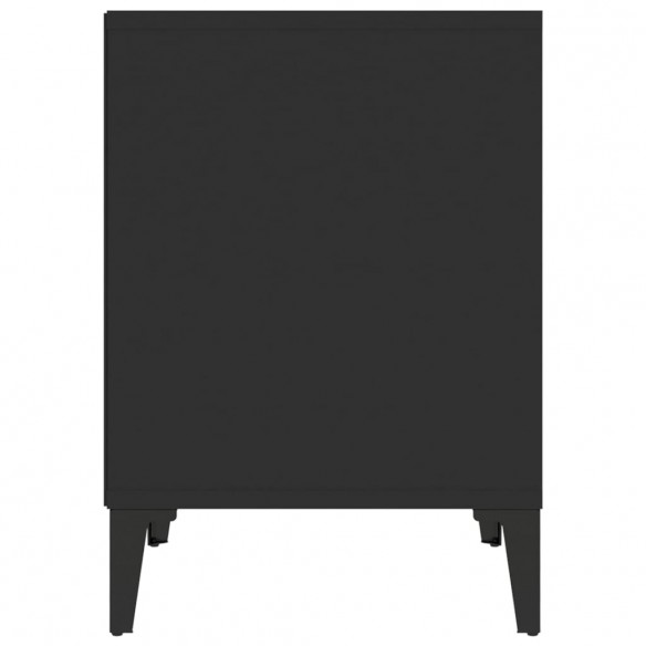 Tables de chevet 2 pcs Noir 40x35x50 cm