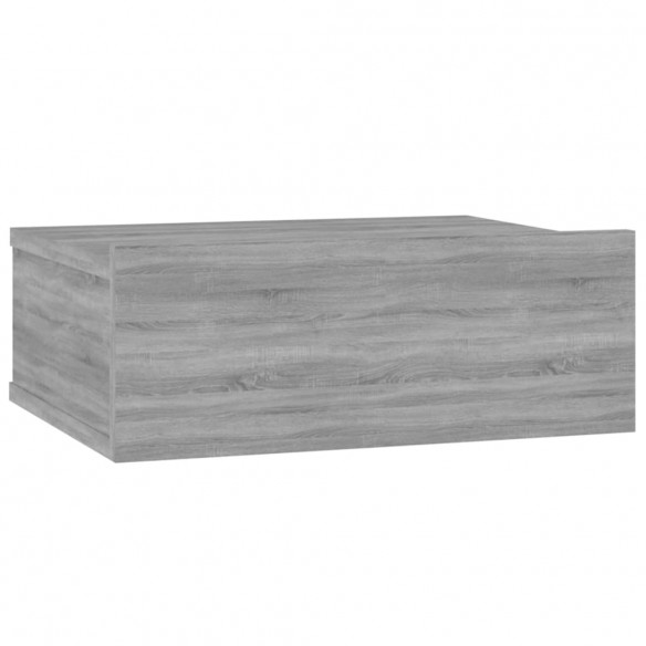 Table de chevet flottante Sonoma gris 40x30x15 cm