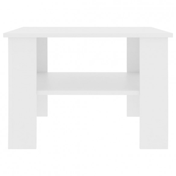 Table basse Blanc 60 x 60 x 42 cm Aggloméré