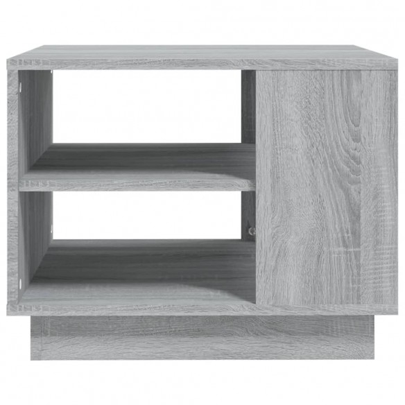 Table basse Sonoma gris 55x55x43 cm Aggloméré