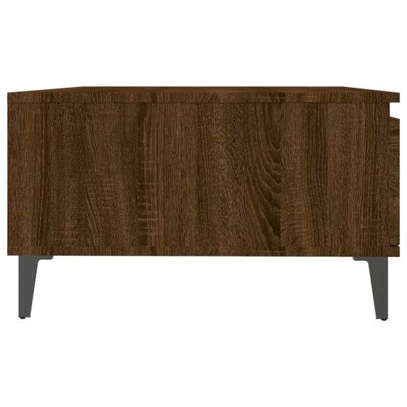 Table basse Chêne marron 90x60x35 cm Aggloméré