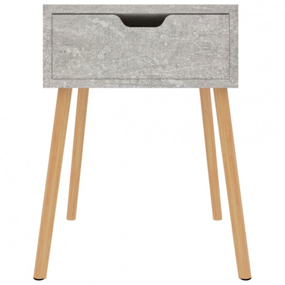 Table de chevet Gris béton 40x40x56 cm Aggloméré