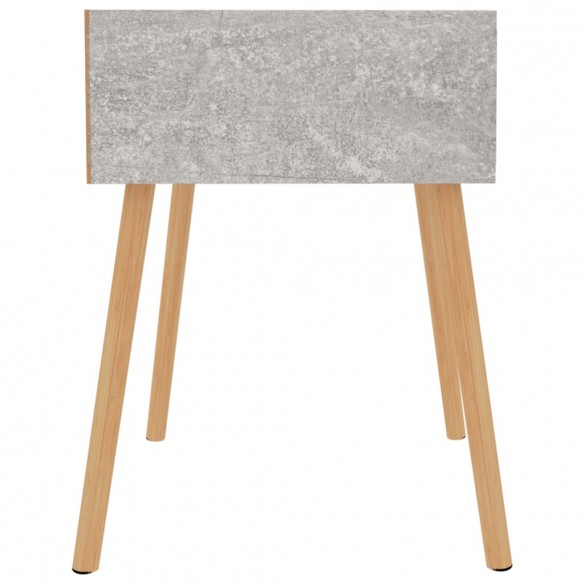 Table de chevet Gris béton 40x40x56 cm Aggloméré