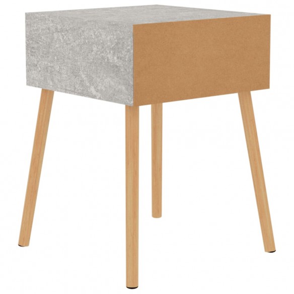 Table de chevet Gris béton 40x40x56 cm Aggloméré