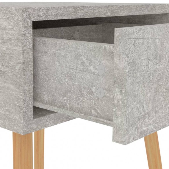 Table de chevet Gris béton 40x40x56 cm Aggloméré