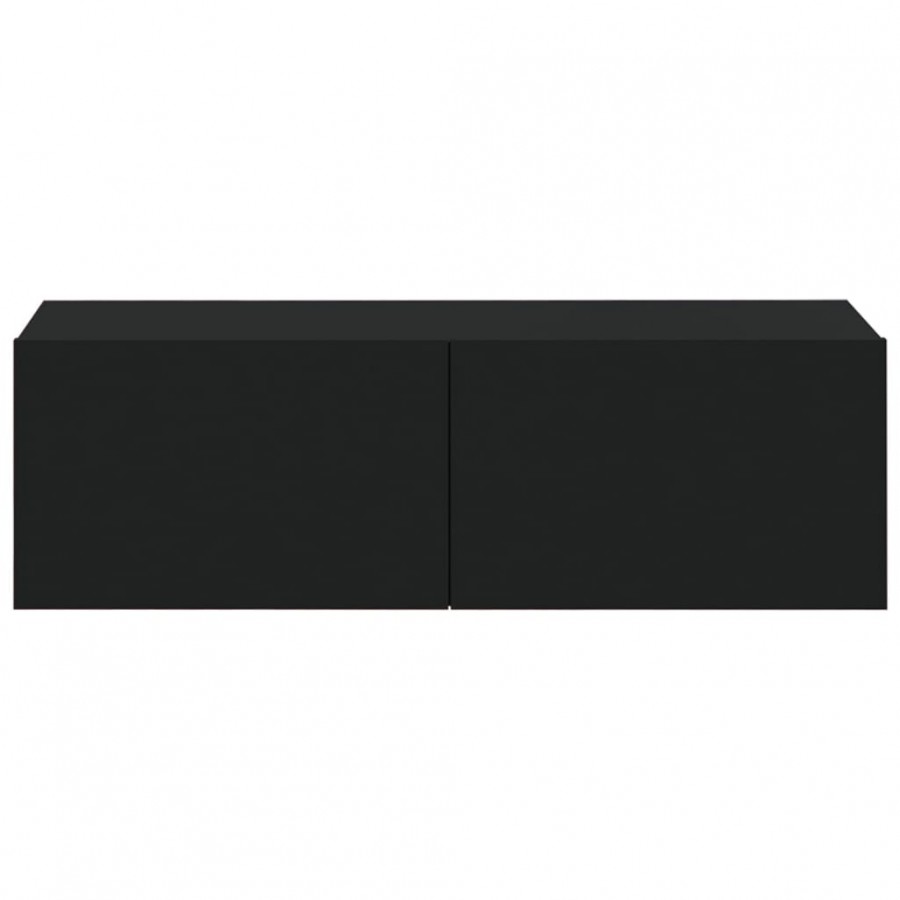 Meubles TV muraux 4 pcs Noir 100x30x30 cm Meubles TV muraux 4 pcs Noir 100x30x30 cm