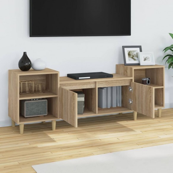 Meuble TV Chêne sonoma 160x35x55 cm Bois d'ingénierie