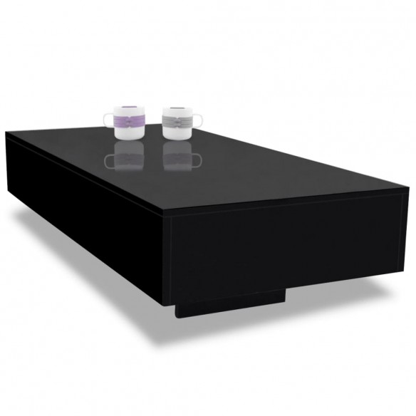 Table basse Haute brillance Noir