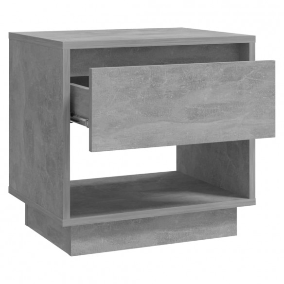 Tables de chevet 2 pcs Gris béton 45x34x44 cm Aggloméré