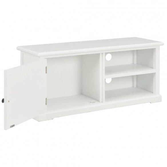 Meuble TV Blanc 90 x 30 x 40 cm Bois