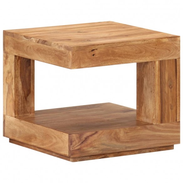 Table basse carrée 45x45cm en bois d'acacia