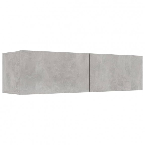 Meuble TV Gris béton 120x30x30 cm Aggloméré