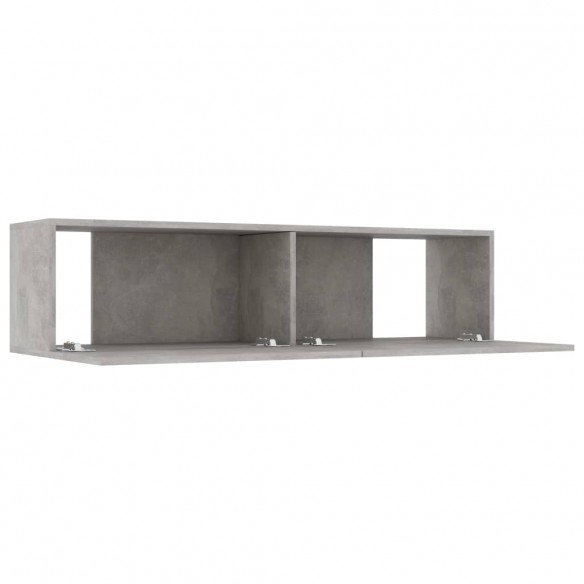 Meuble TV Gris béton 120x30x30 cm Aggloméré