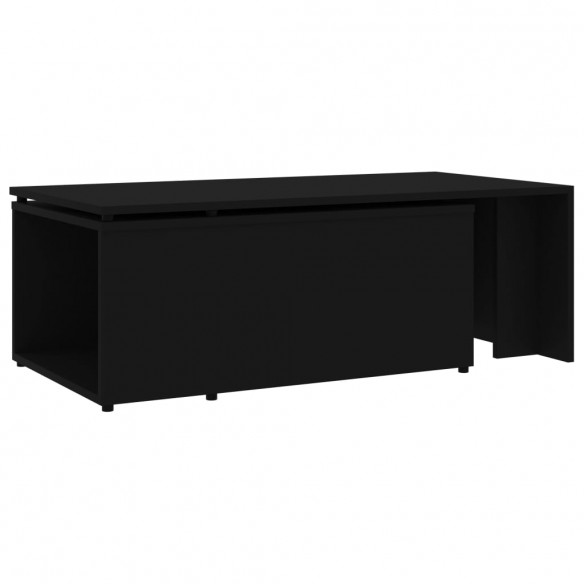 Table basse Noir 150x50x35 cm Aggloméré