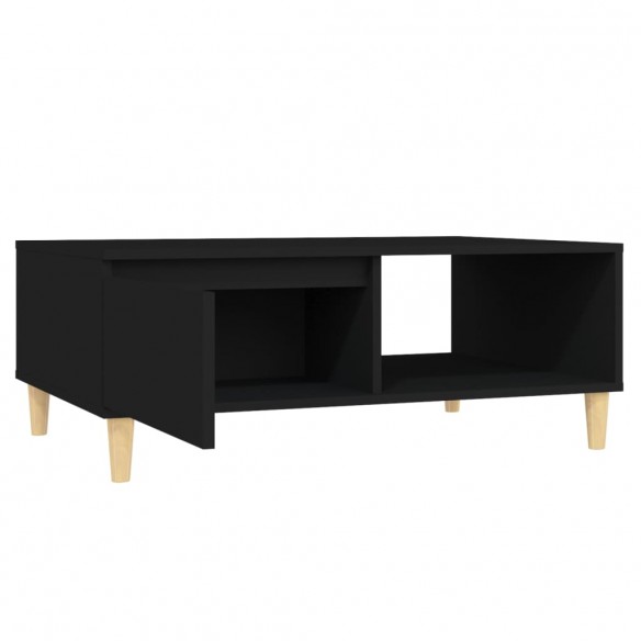 Table basse Noir 90x60x35 cm Aggloméré