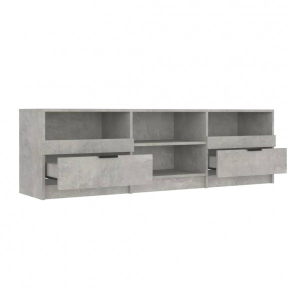 Meuble TV Gris béton 150x33,5x45 cm Bois d'ingénierie