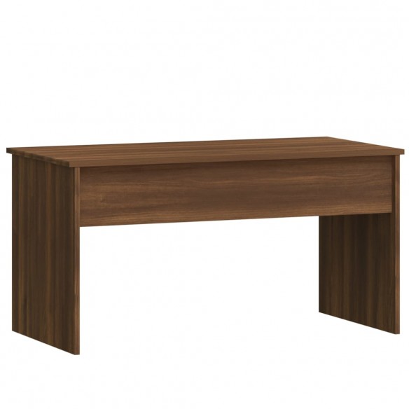 Table basse Chêne marron 102x50,5x52,5 cm Bois d'ingénierie