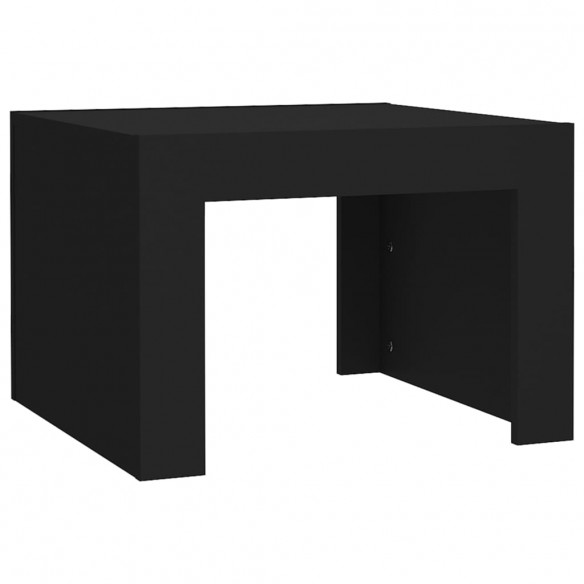 Table basse Noir 50x50x35 cm Aggloméré