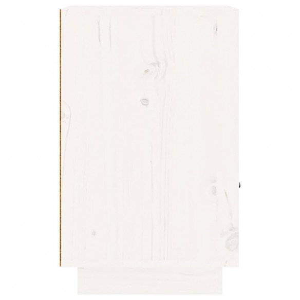 Tables de chevet 2 pcs Blanc 40x34x55 cm Bois de pin massif