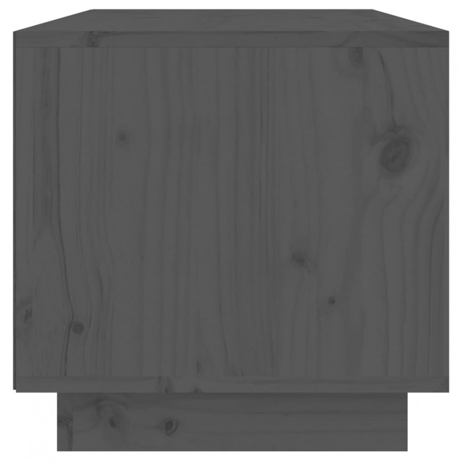 Meuble TV Gris 60x35x35 cm Bois de pin massif Meuble TV Gris 60x35x35 cm Bois de pin massif