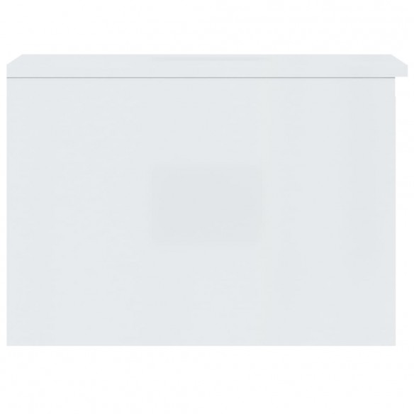 Table basse Blanc brillant 50x50x36 cm Bois d'ingénierie