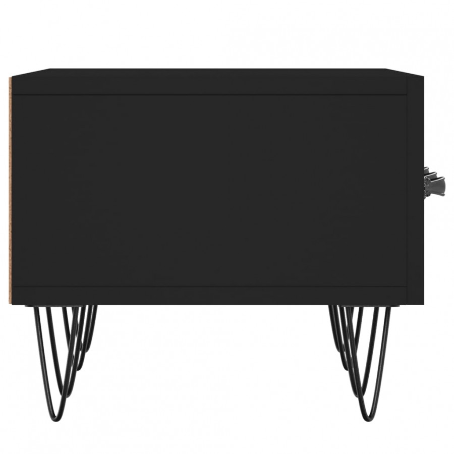Meuble TV noir 150x36x30 cm bois d'ingénierie Meuble TV noir 150x36x30 cm bois d'ingénierie
