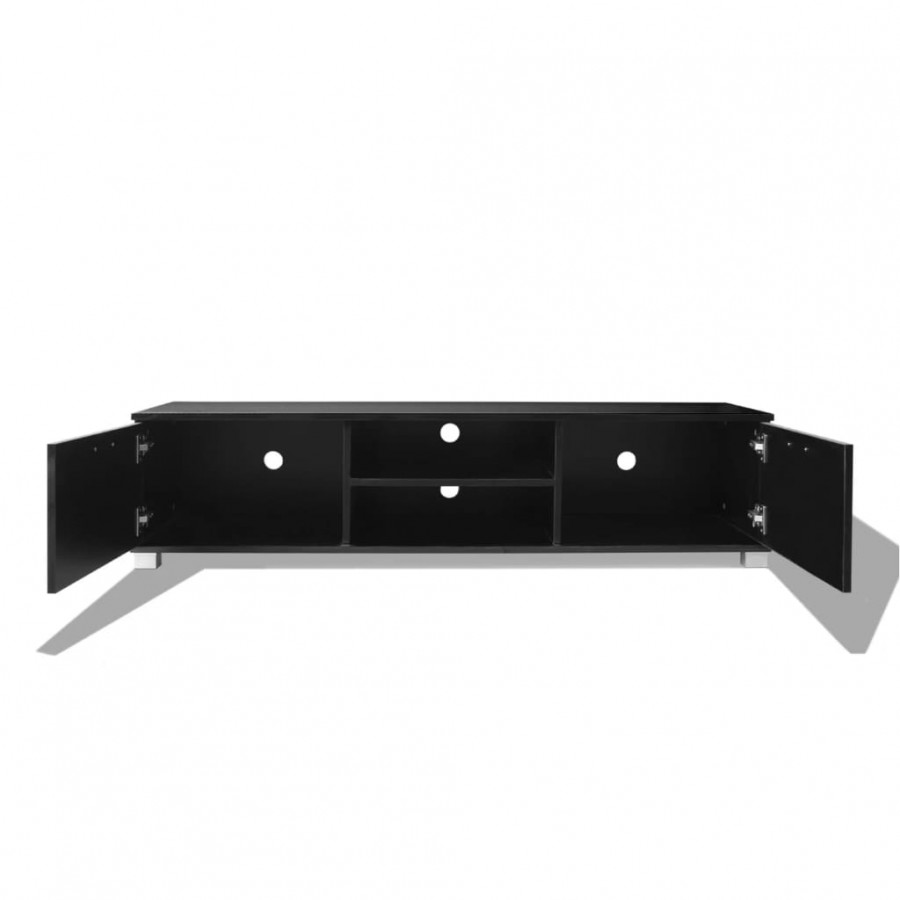 Meuble TV Noir brillant 140x40,5x35 cm Meuble TV Noir brillant 140x40,5x35 cm