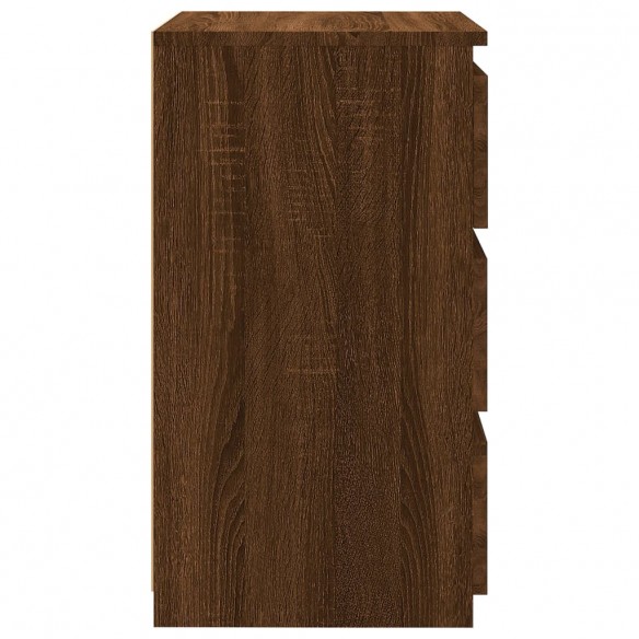 Table de chevet Chêne marron 40x35x62,5 cm Bois d'ingénierie