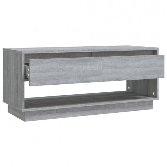 Meuble TV Sonoma gris 102x41x44 cm Aggloméré