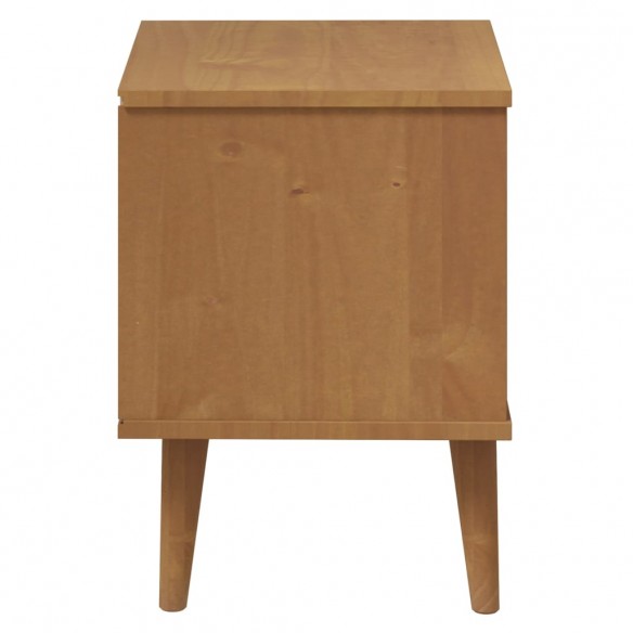 Table de chevet MOLDE Marron 40x35x48 cm Bois de pin solide