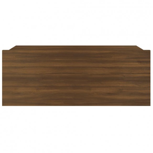 Table de chevet flottante Chêne marron 40x30x15 cm