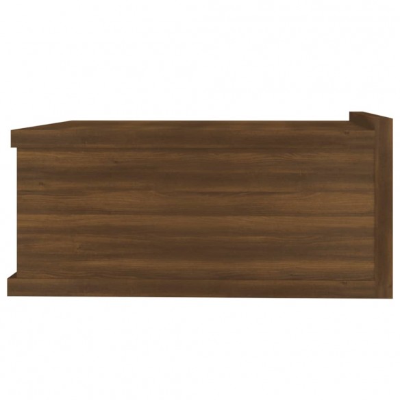 Table de chevet flottante Chêne marron 40x30x15 cm
