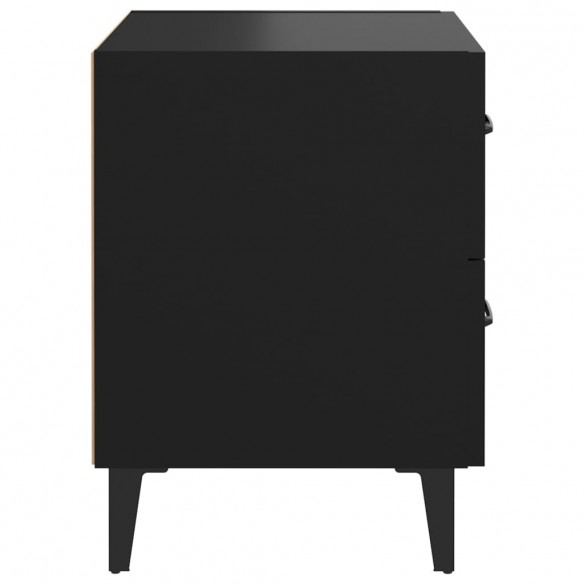 Tables de chevet 2 pcs Noir 40x35x47,5 cm