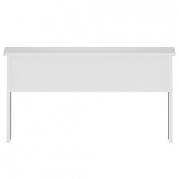 Table basse Blanc 80x50,5x41,5 cm Bois d'ingénierie