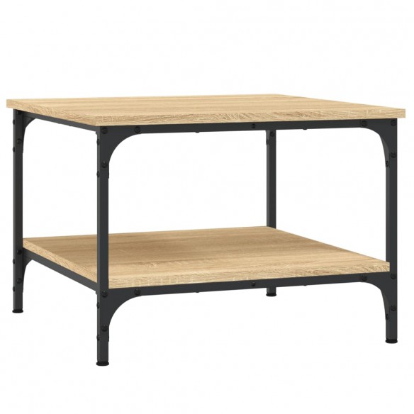 Table basse chêne sonoma 55x55x40 cm bois d'ingénierie