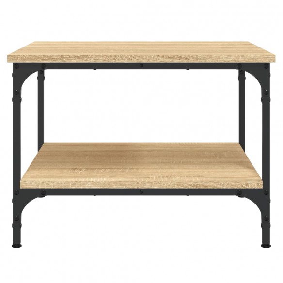 Table basse chêne sonoma 55x55x40 cm bois d'ingénierie