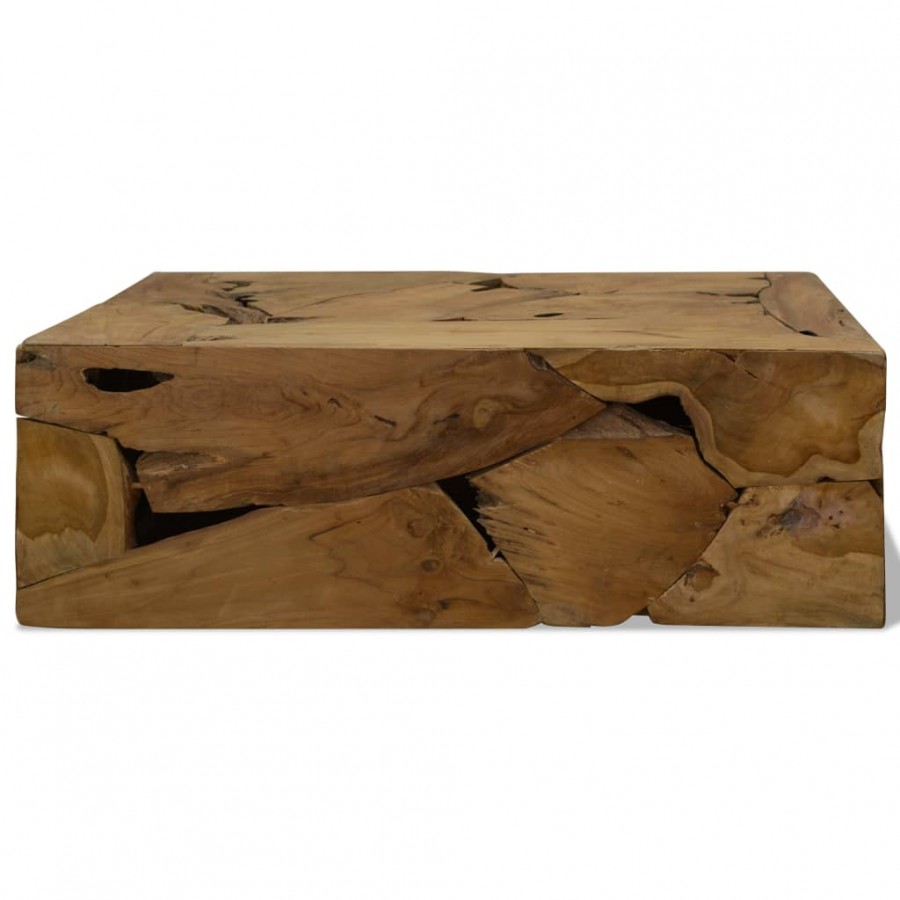 Table basse 90x50x30 cm Teck véritable Marron Table basse 90x50x30 cm Teck véritable Marron